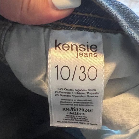 Kensie Dark Blue Flare Jeans - Picture 3 of 4